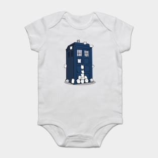 The Adipose Have the Phone Box Baby Bodysuit